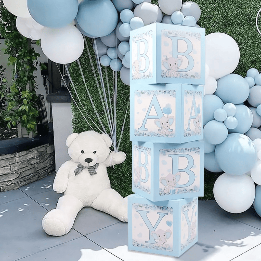 Baby Boy Baby Boxes blue with elephant