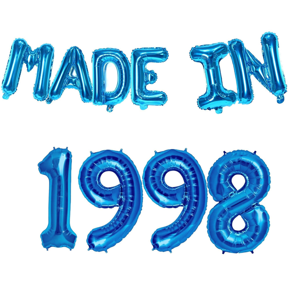 "MADE IN" Foil Balloon Set Blue Lively & Co 
