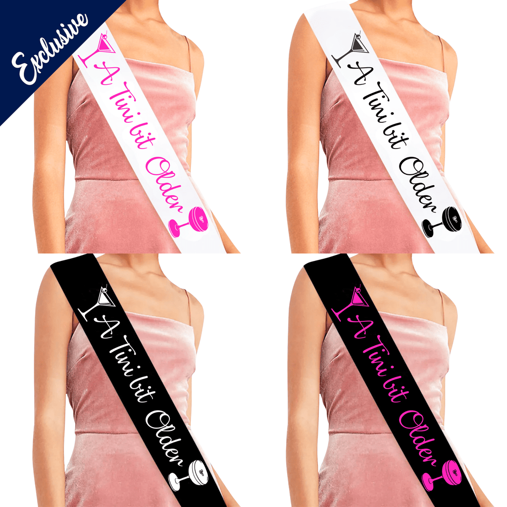 A tini bit older party sash NZ