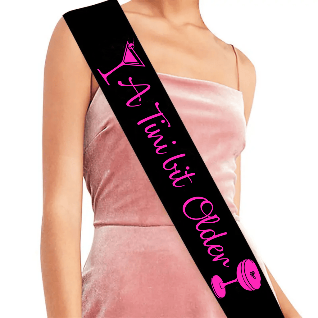 A tini bit older party sash NZ