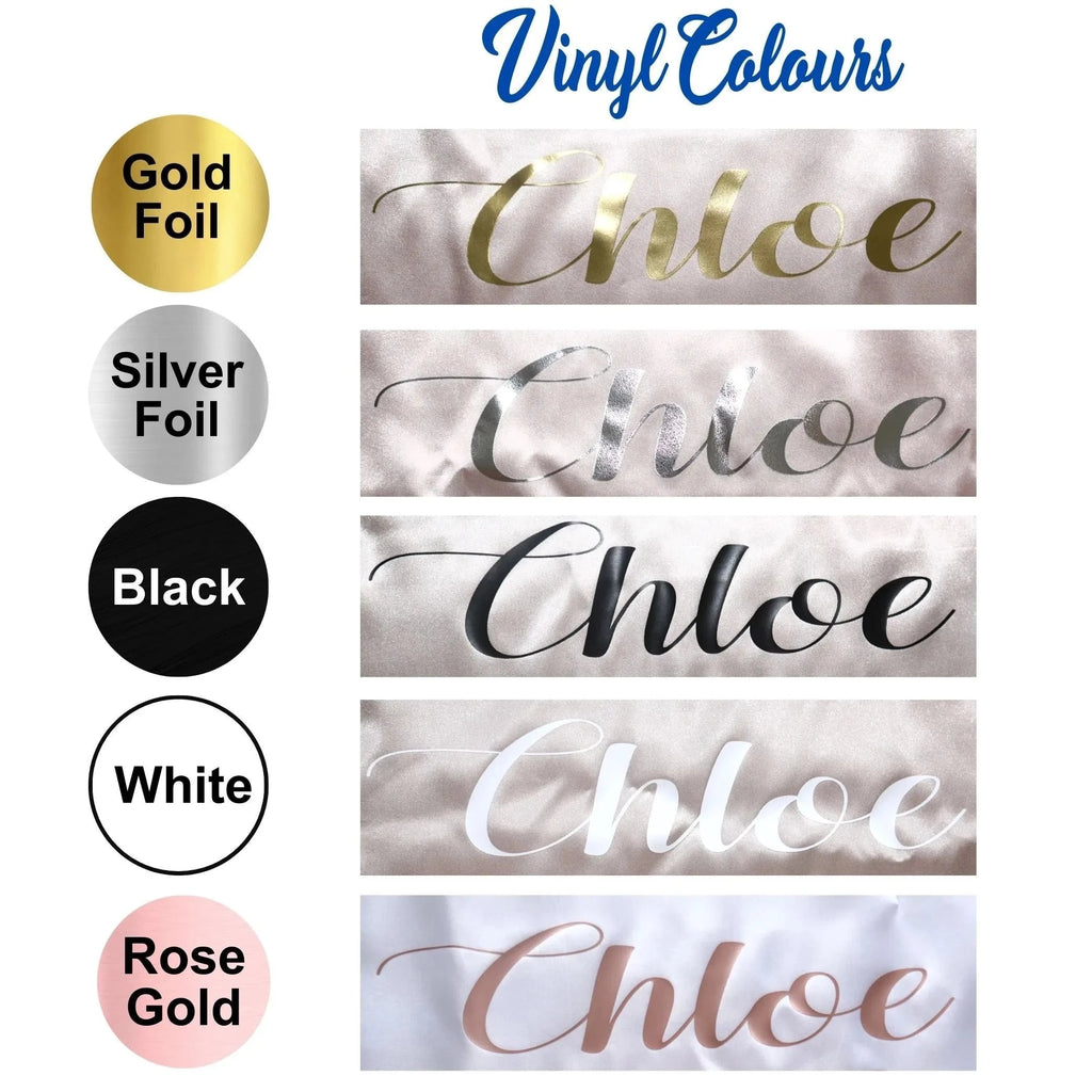Lux Satin Robe - Lace Design in Sage | Personalised or Plain Lively & Co 