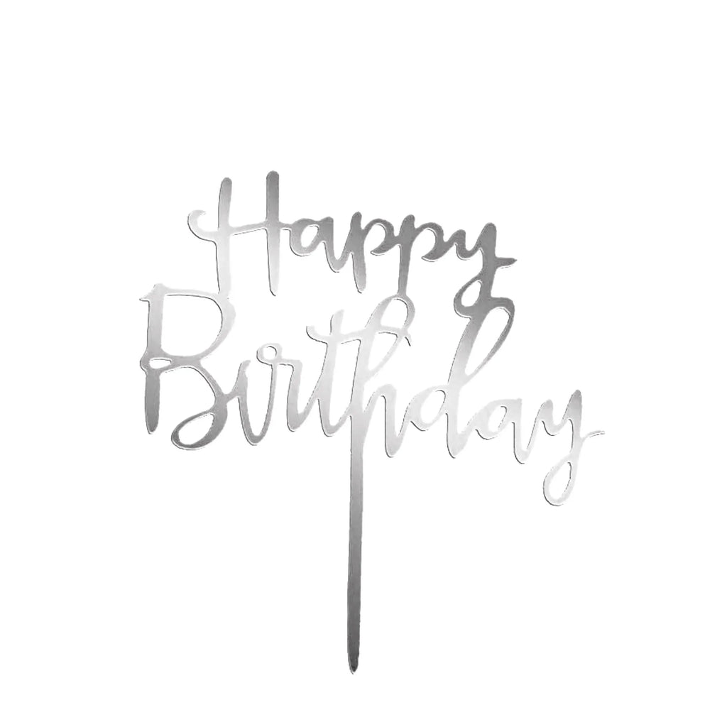Happy Birthday Cake Topper 4 Colours Lively & Co 