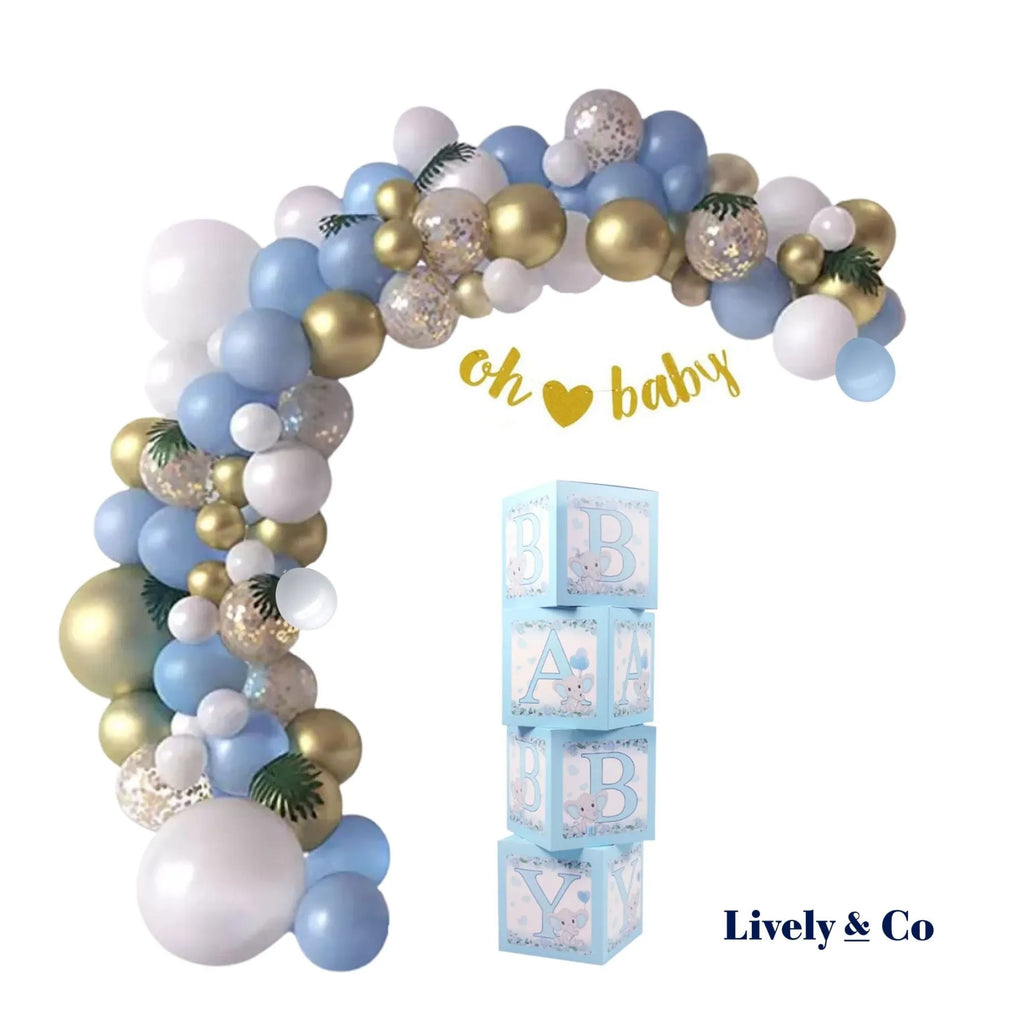 Baby Blue Baby Shower Bundle