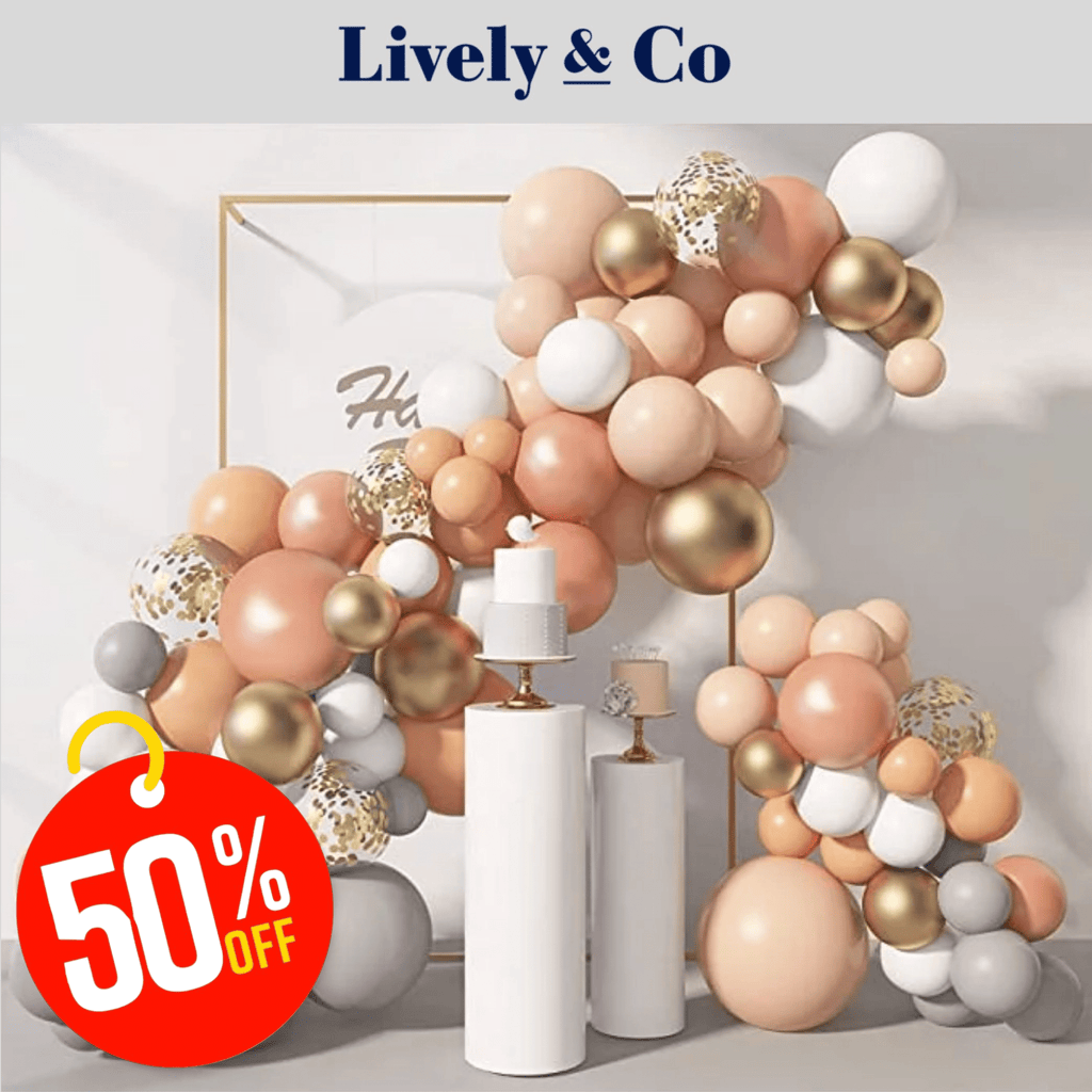Balloon DIY Garland - Peach Blush 119 pcs Lively & Co 