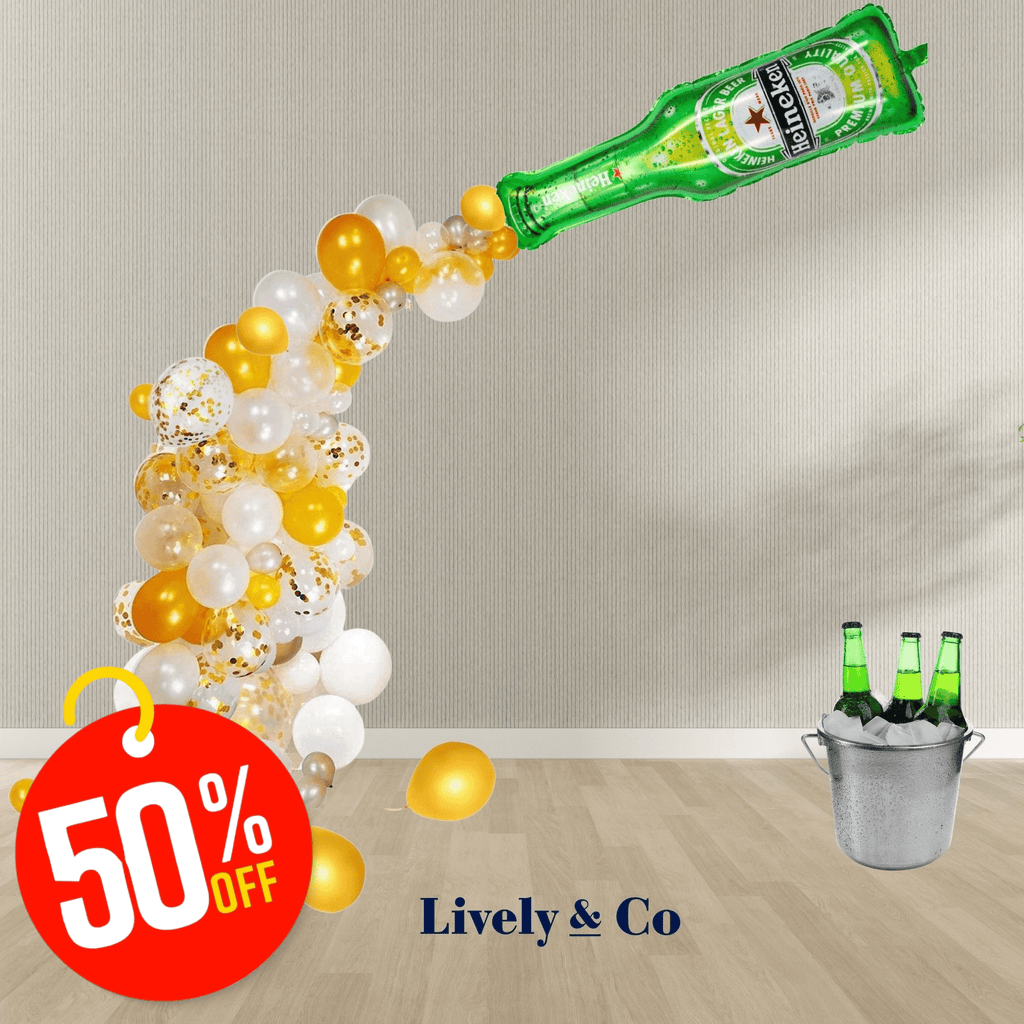 Heineken Beer Bottle DIY Balloon Garland Kit NEW Lively & Co 
