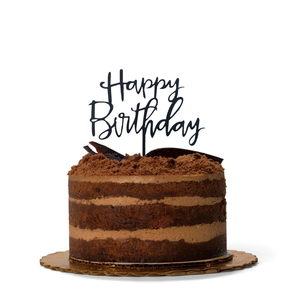 Happy Birthday Cake Topper 4 Colours Lively & Co 