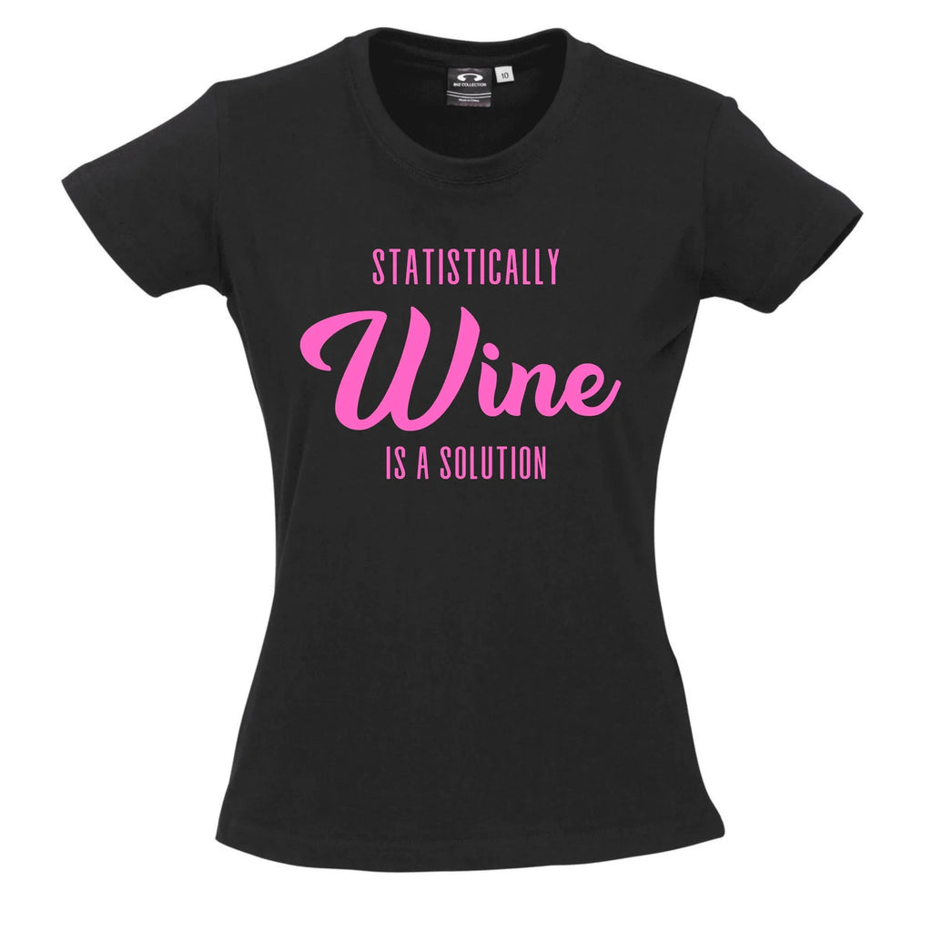 Statistically WINE is a solution T SHIRT Lively & Co 