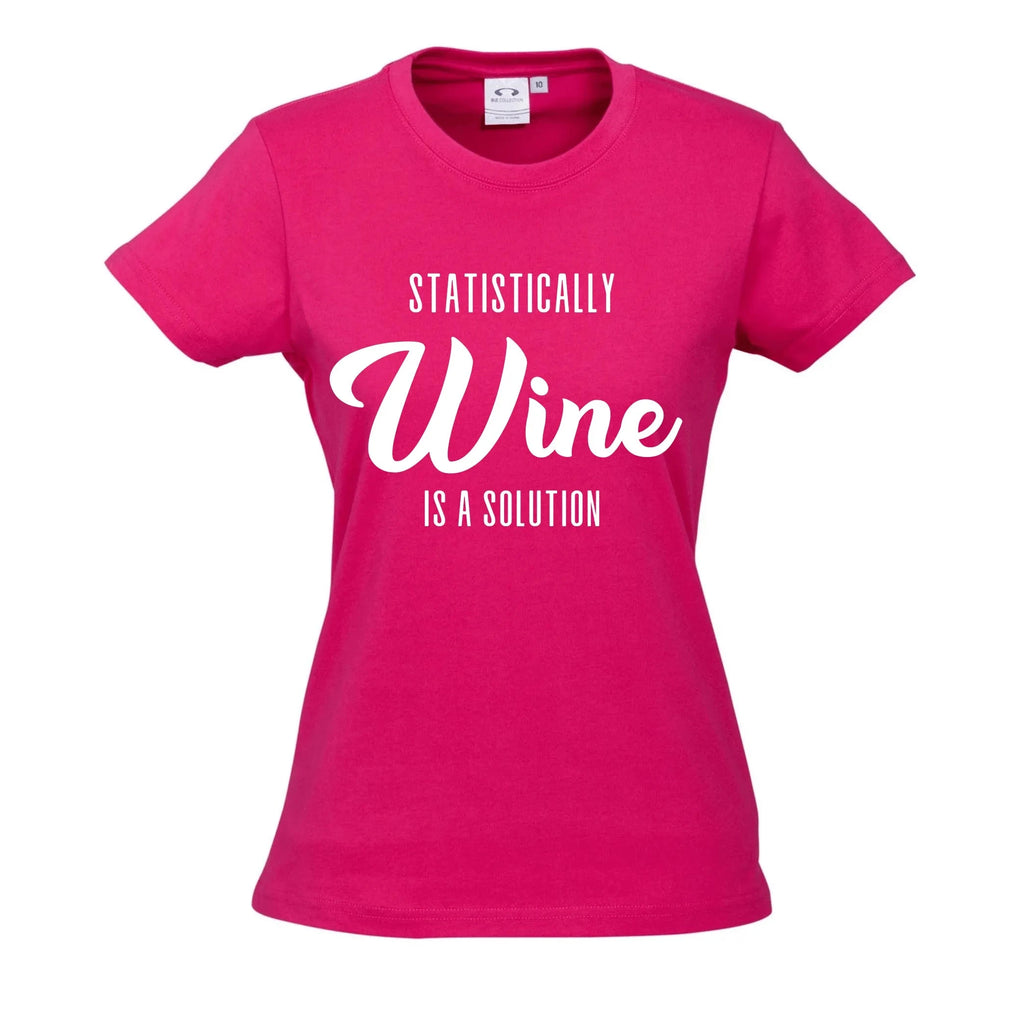 Statistically WINE is a solution T SHIRT Lively & Co 