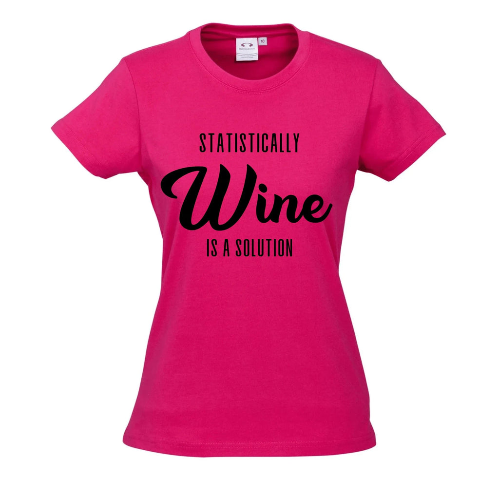 Statistically WINE is a solution T SHIRT Lively & Co 