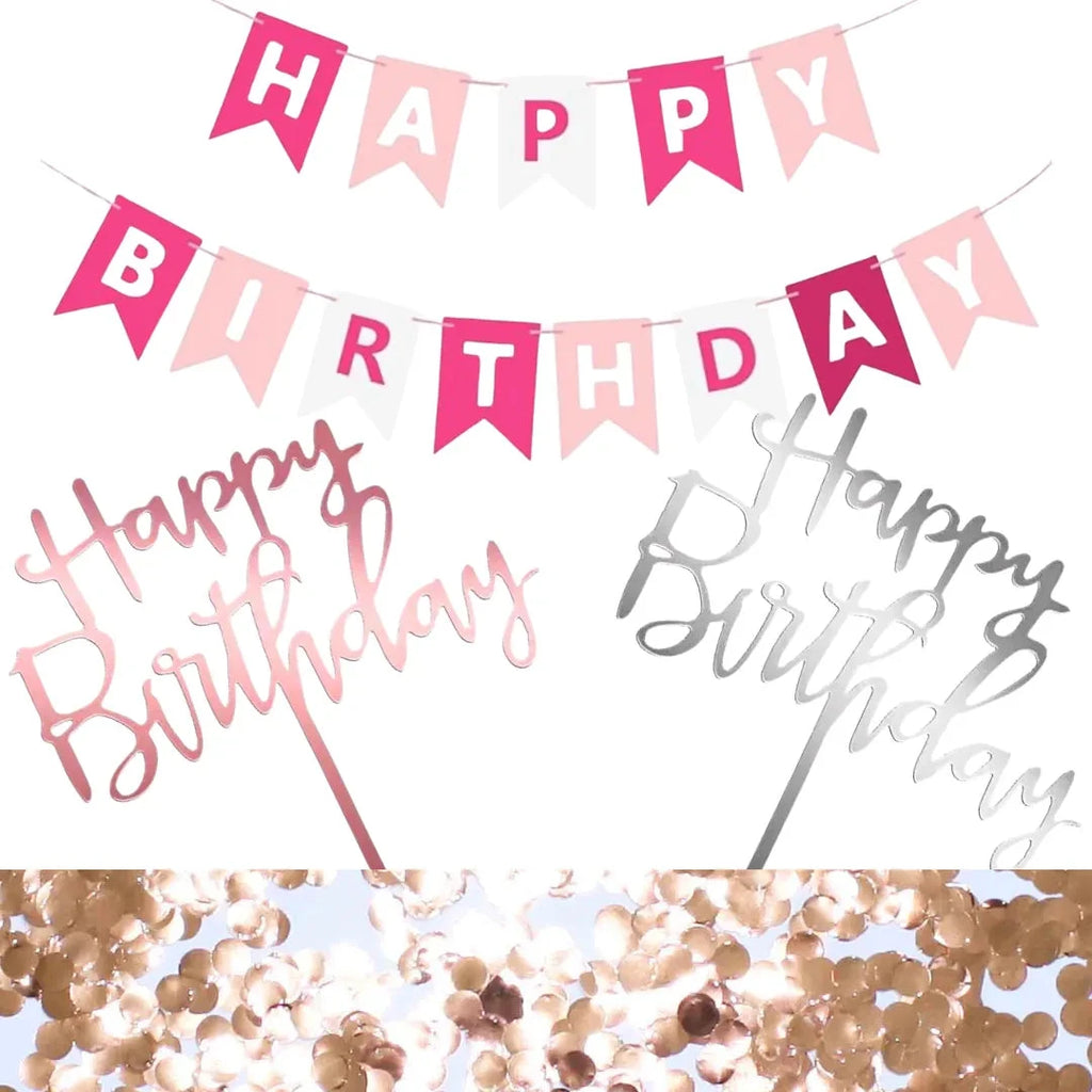 Birthday Starter Pack - Pink and Rose Gold Lively & Co 