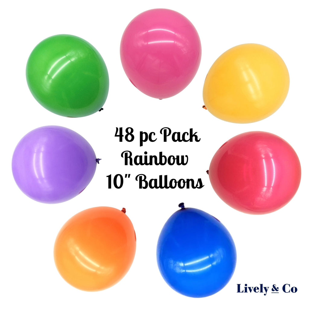 rainbow balloon pack