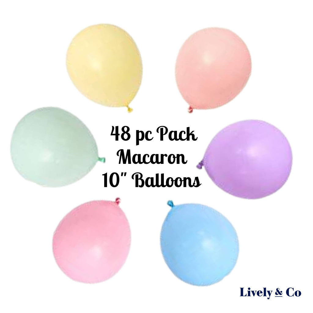 macaron candy pastel balloon pack