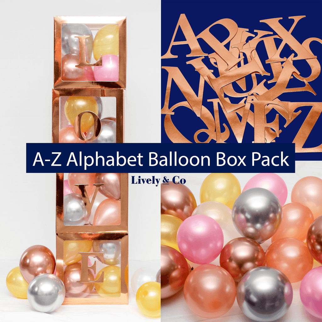 Rose Gold Baby Balloon Box for baby shower