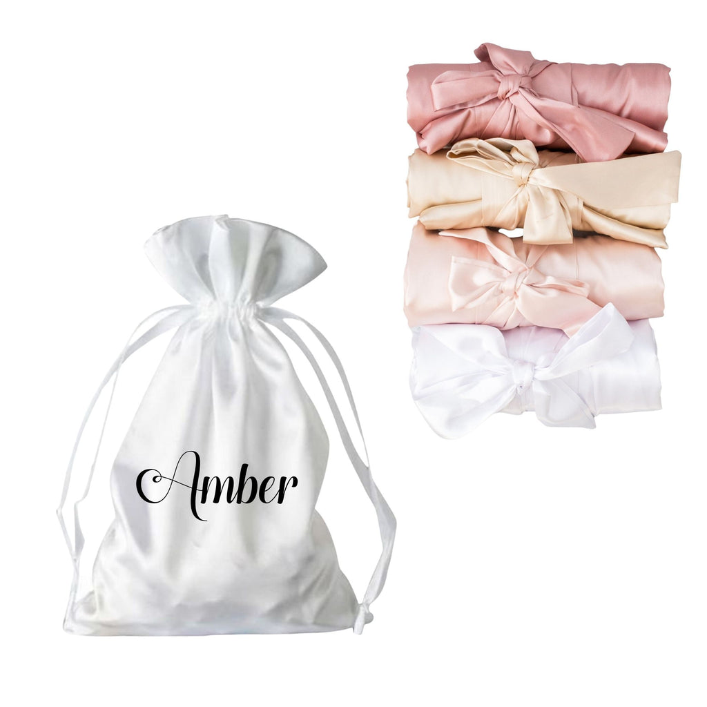 Satin Robe Gift Bag with Personalisation NZ