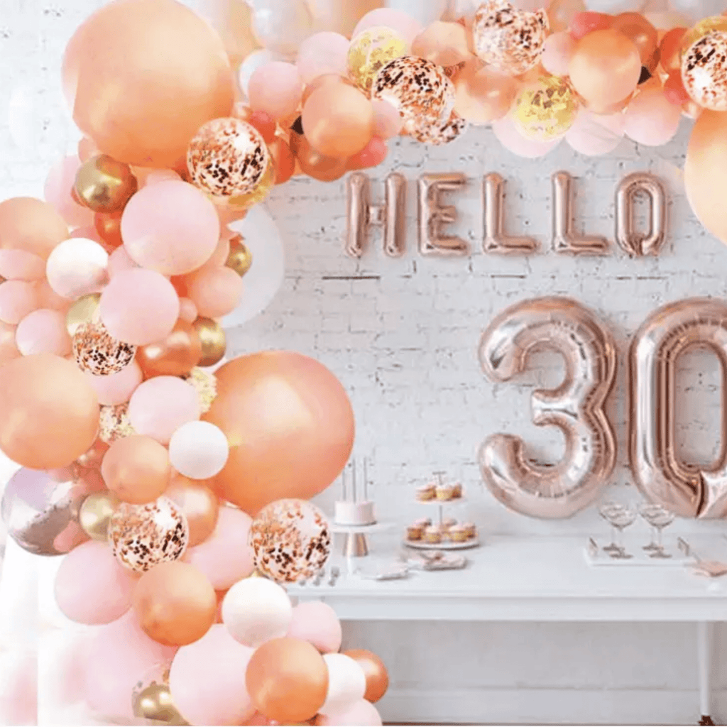 Balloon DIY Mega Garland - Rose Gold, Pale Pink, Gold & White Lively & Co 