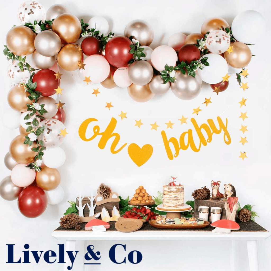 Balloon DIY Garland - Coppers, Gold & White Lively & Co 