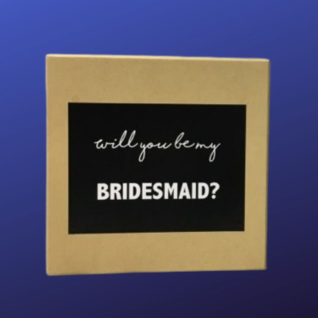 Black Bridesmaid Proposal Stickers White Writing NEW Lively & Co