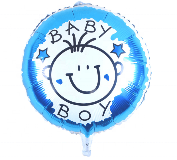 Baby Boy Blue Round Balloon NEW 45cm Lively & Co 