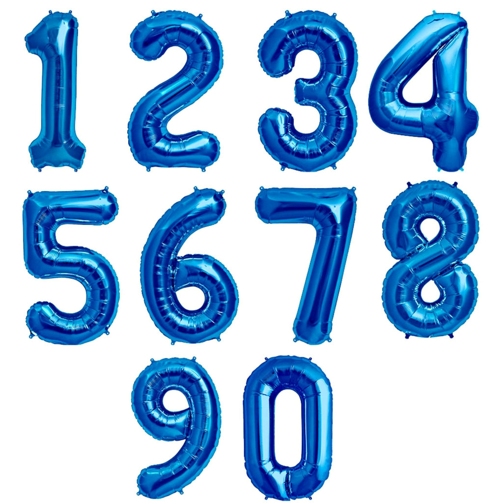 1 Metre High Blue Number Balloons Lively & Co