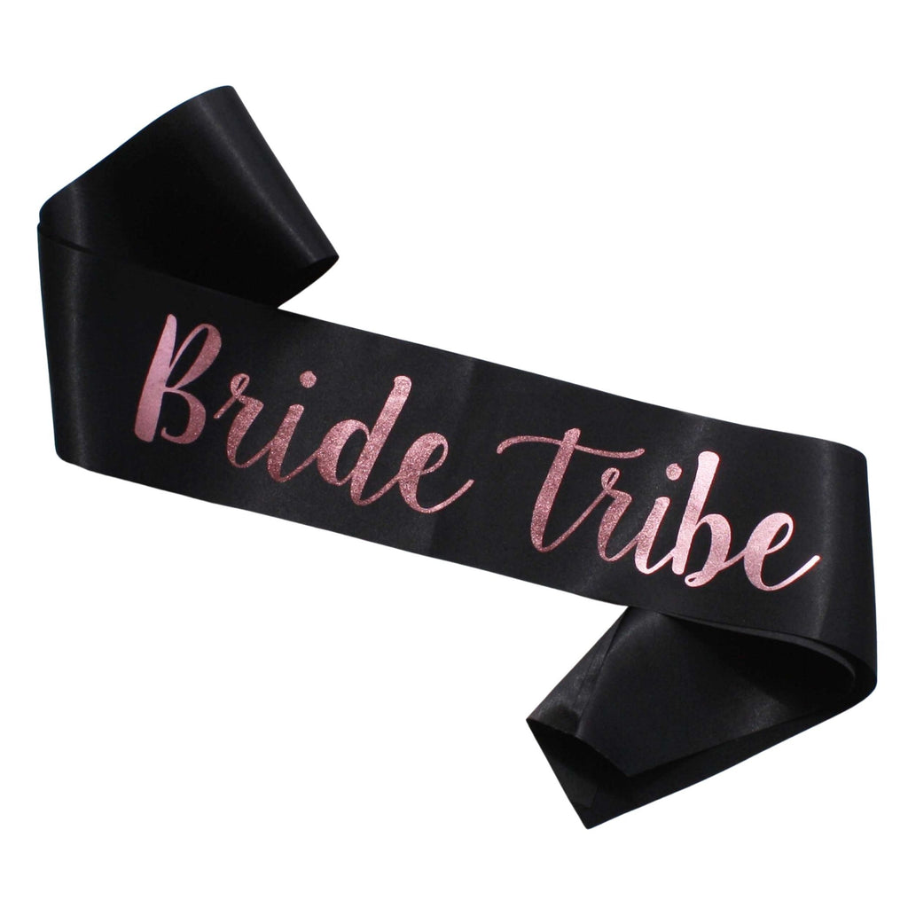 Bride Tribe Black and Rose Gold Sash Lively & Co