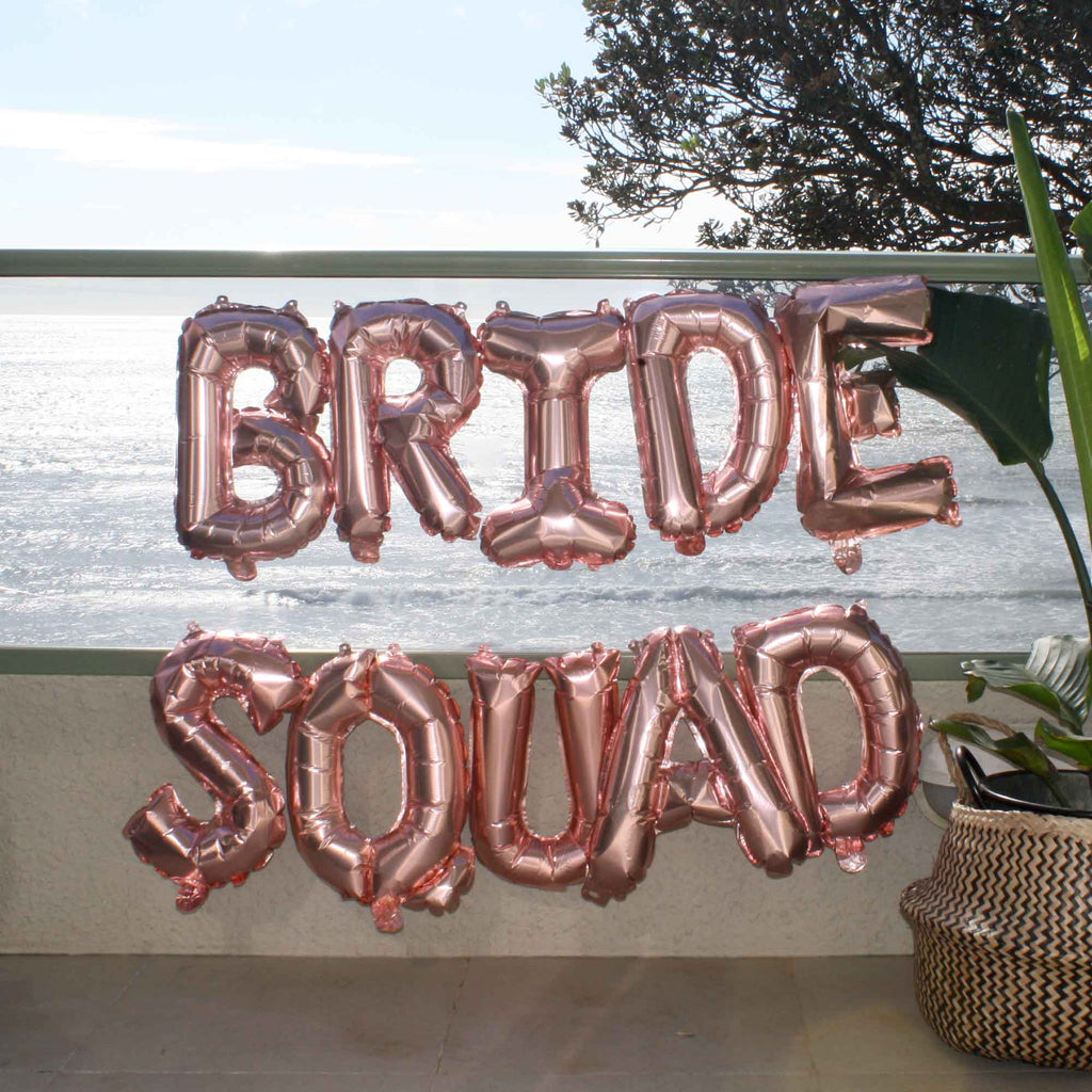 Bride Squad Rose Gold Balloons Lively & Co 