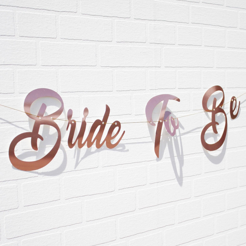 Lively & Co Bride To Be Rose Gold Banner