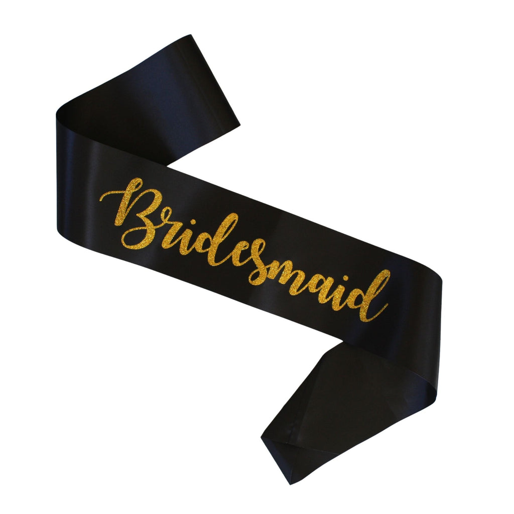 Black Bridesmaid Sash from Lively & Co NZ for Hens Party
