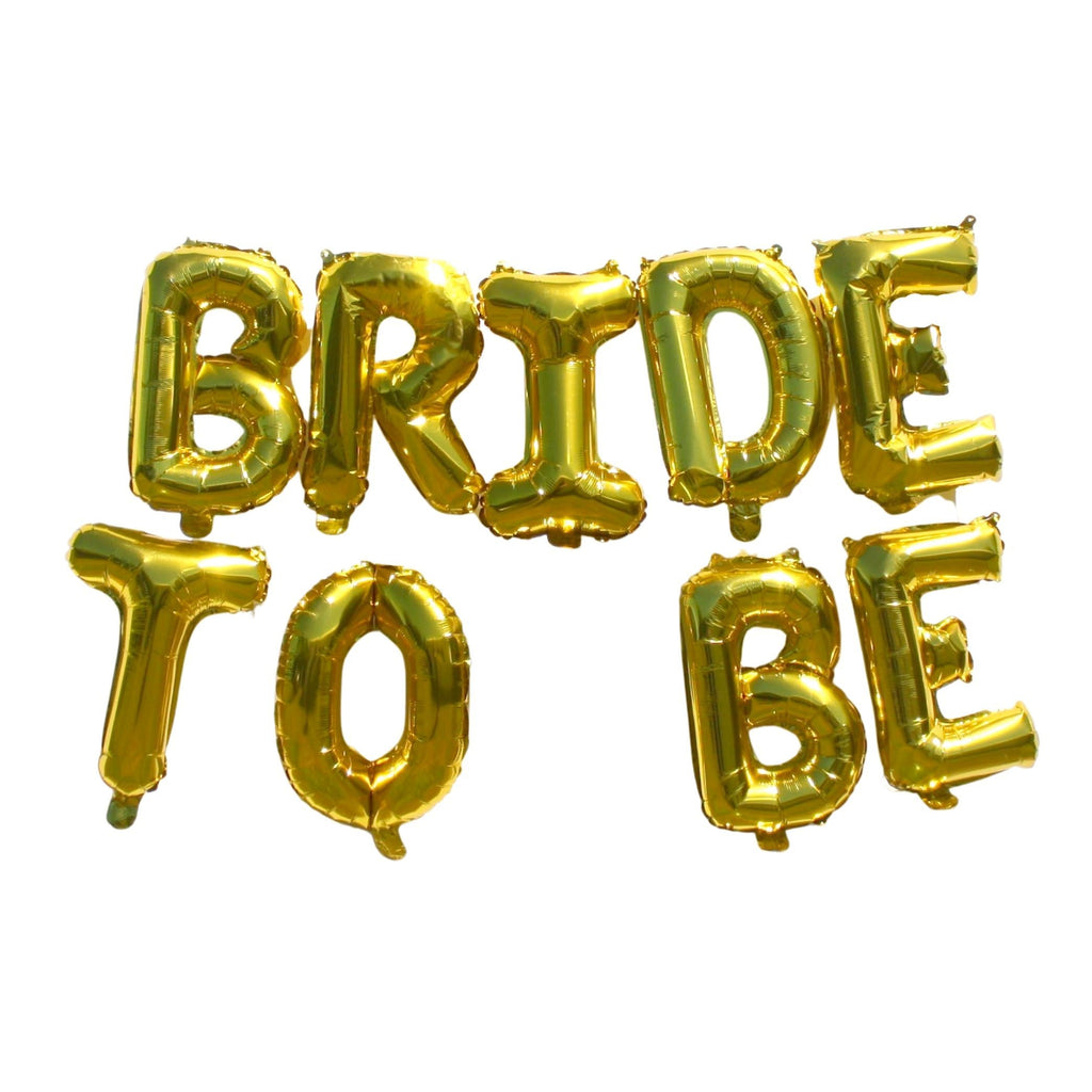 Gold Bride To Be Balloons