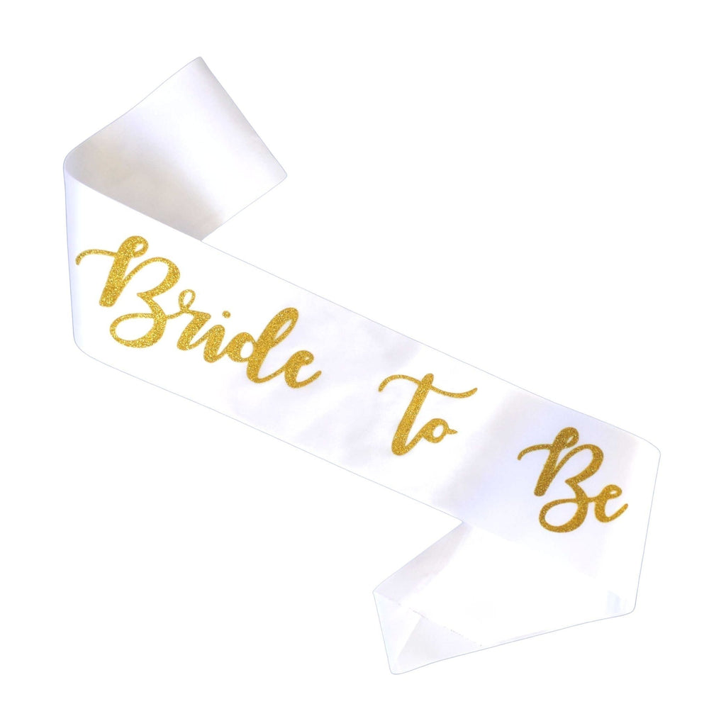 Bride To be Gold Glitter Sash available in NZ