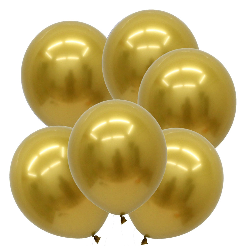 Chrome Metallic Gold Balloons NZ