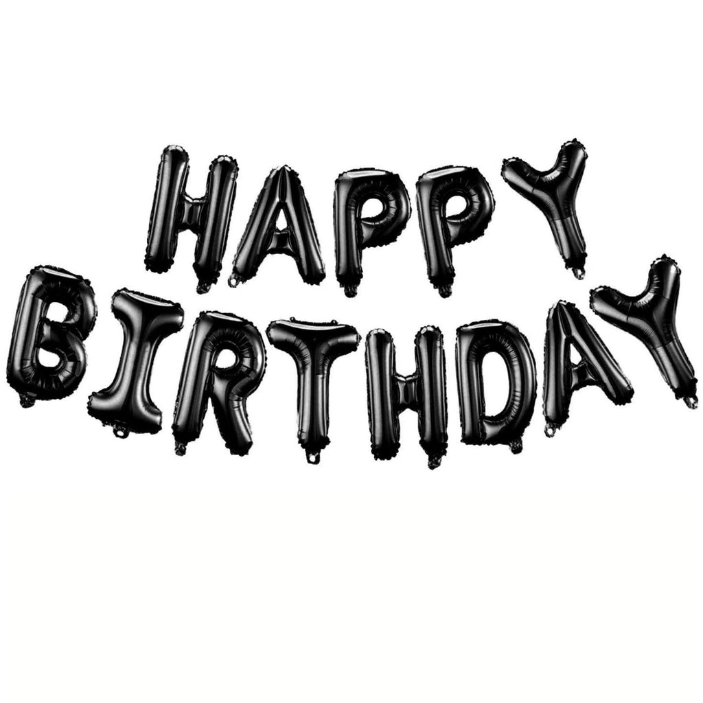 Happy Birthday Balloons Black Lively & Co 