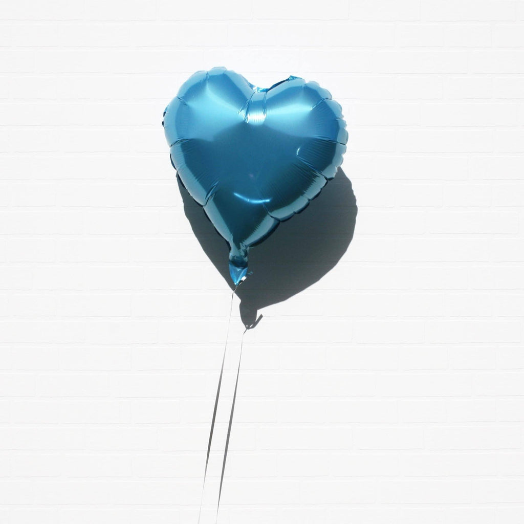 Blue Foil Heart Balloon from Lively & Co Party Supplies NZ