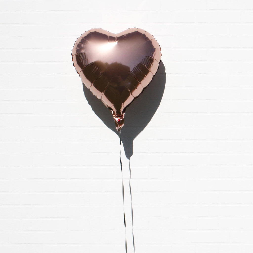 Rose Gold Foil Heart Balloon from Lively & Co Party Supplies NZ