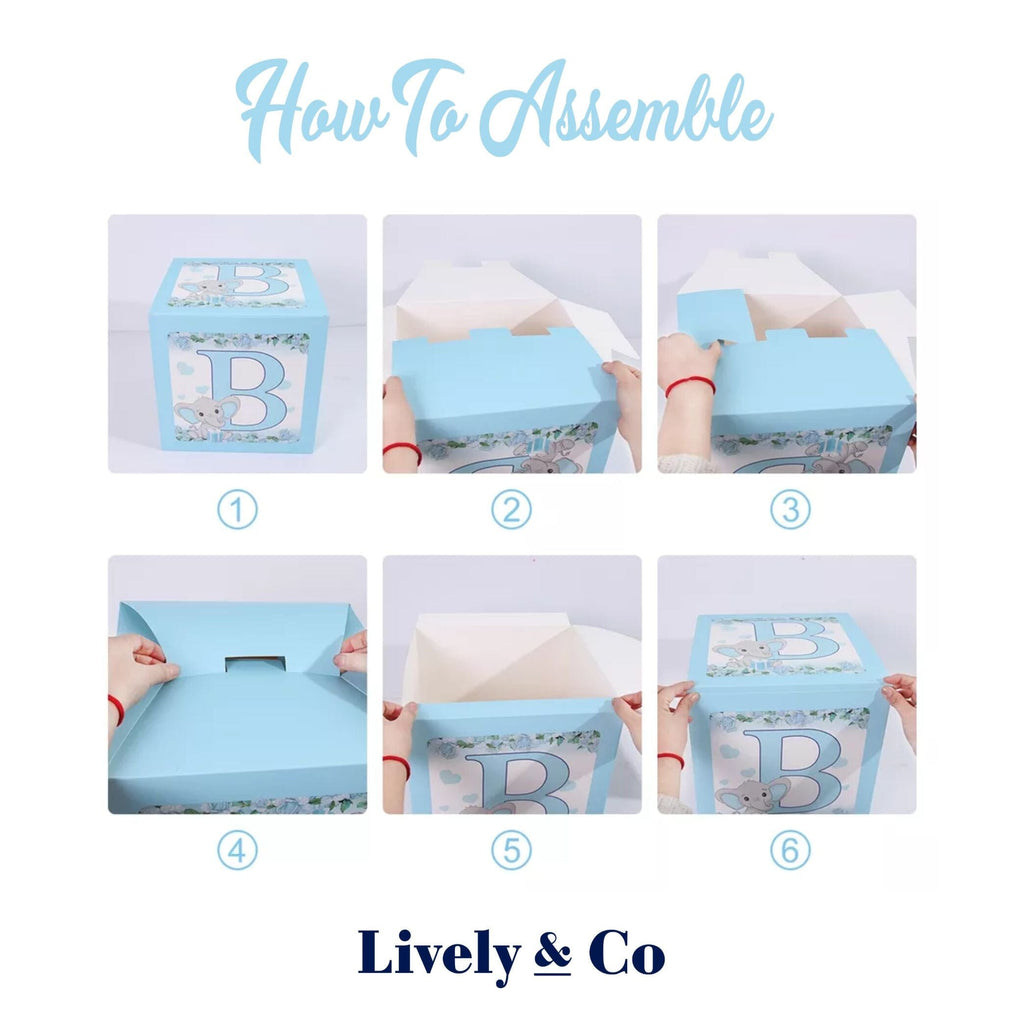 Baby Blue Baby Shower Bundle NEW Lively & Co 