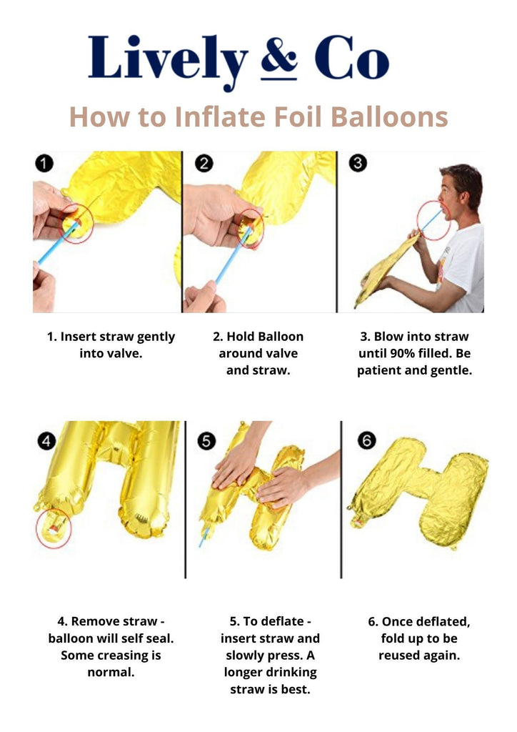 How to Inflate Foil Balloons Lively & Co 