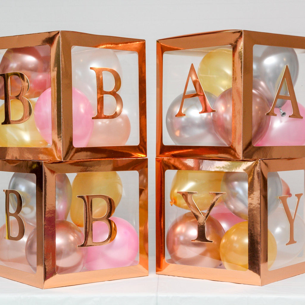 Baby Box 5" Balloon Set Rose Gold Lively & Co 