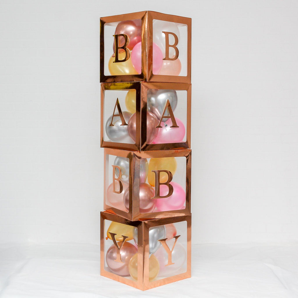 Baby Box BABY BABY BABY Letter Set ROSE GOLD Lively & Co 