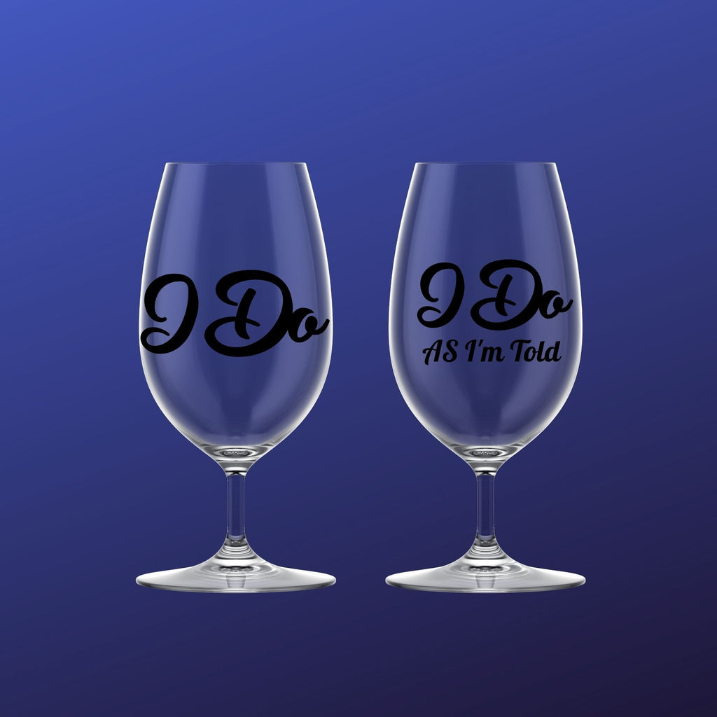 I Do & I Do As I'm Told Decal Vinyl Stickers NEW Lively & Co 