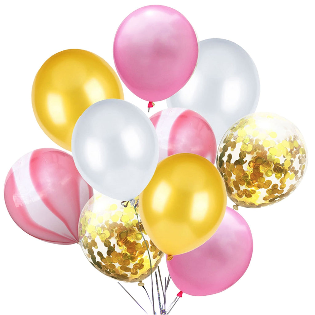 Gold & Pink Marble Magic Balloon Pack Lively & Co