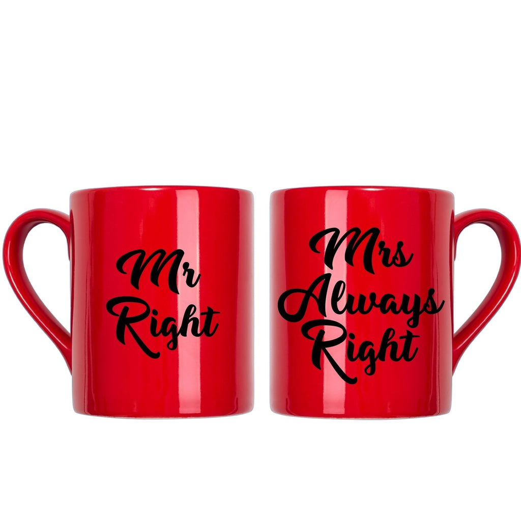 Mr Right & Mrs Always Right Decal Vinyl Stickers NEW Lively & Co