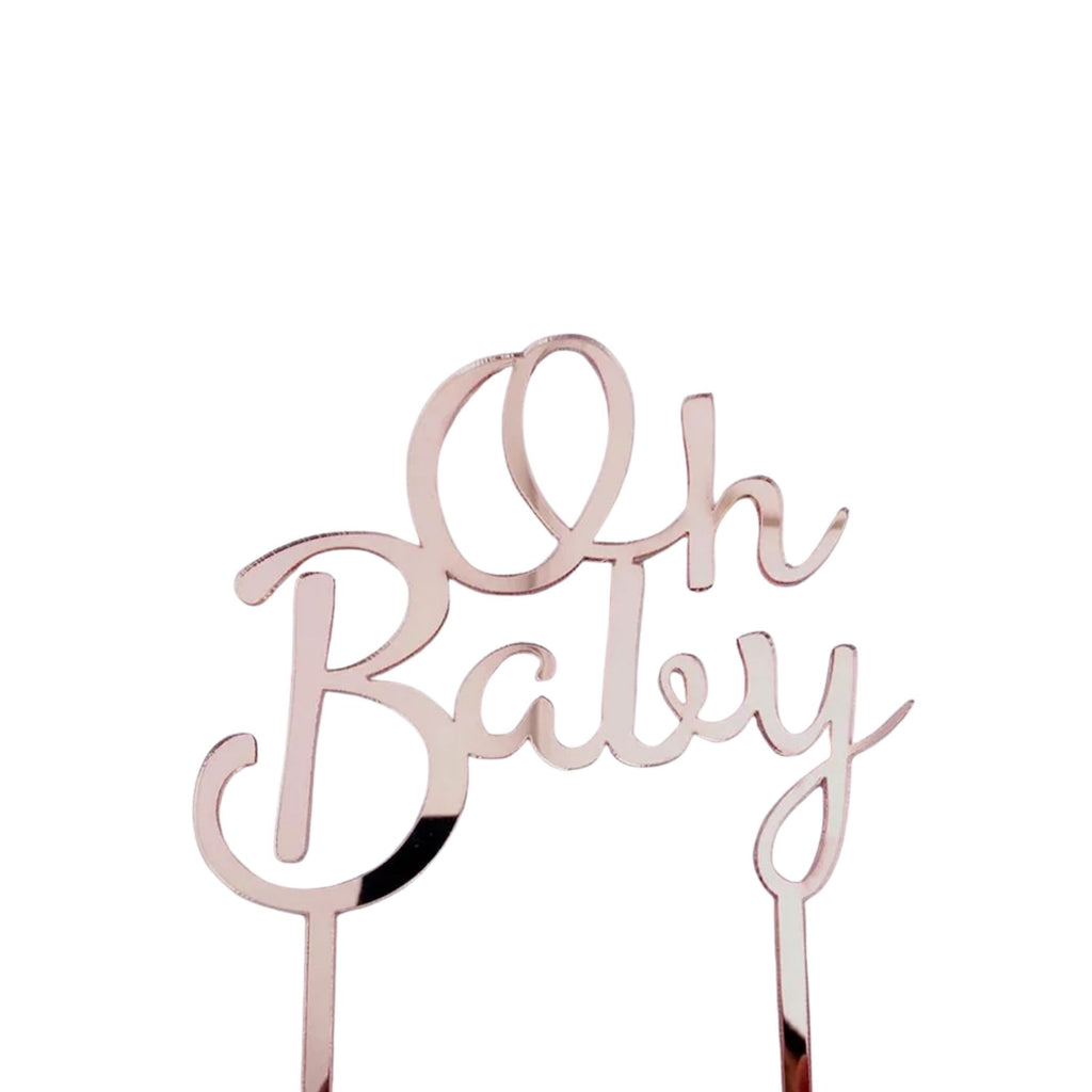 Oh Baby acrylic cake toppers