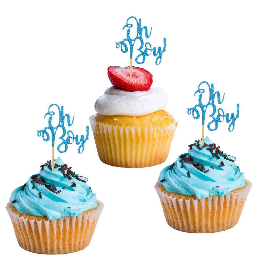Oh Boy Cupcake Toppers Lively & Co