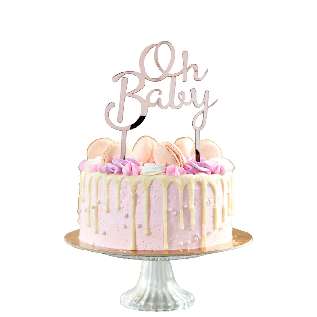Oh Baby acrylic cake toppers