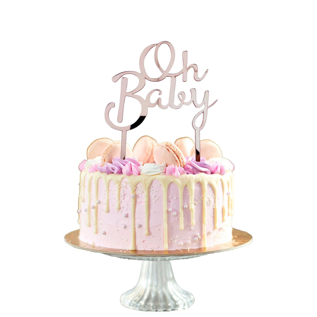 Oh Baby acrylic cake toppers