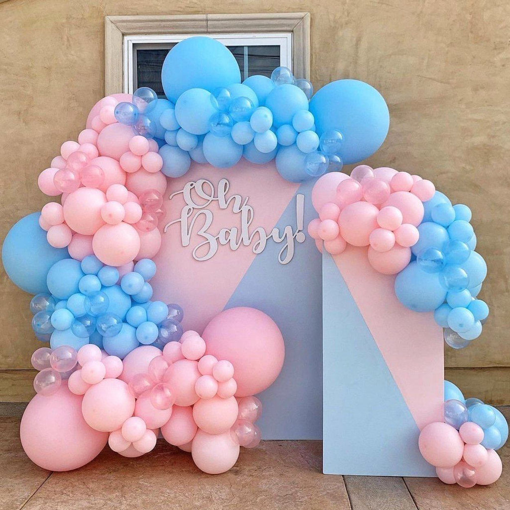 Pink & Blue Gender Reveal Balloon Garland