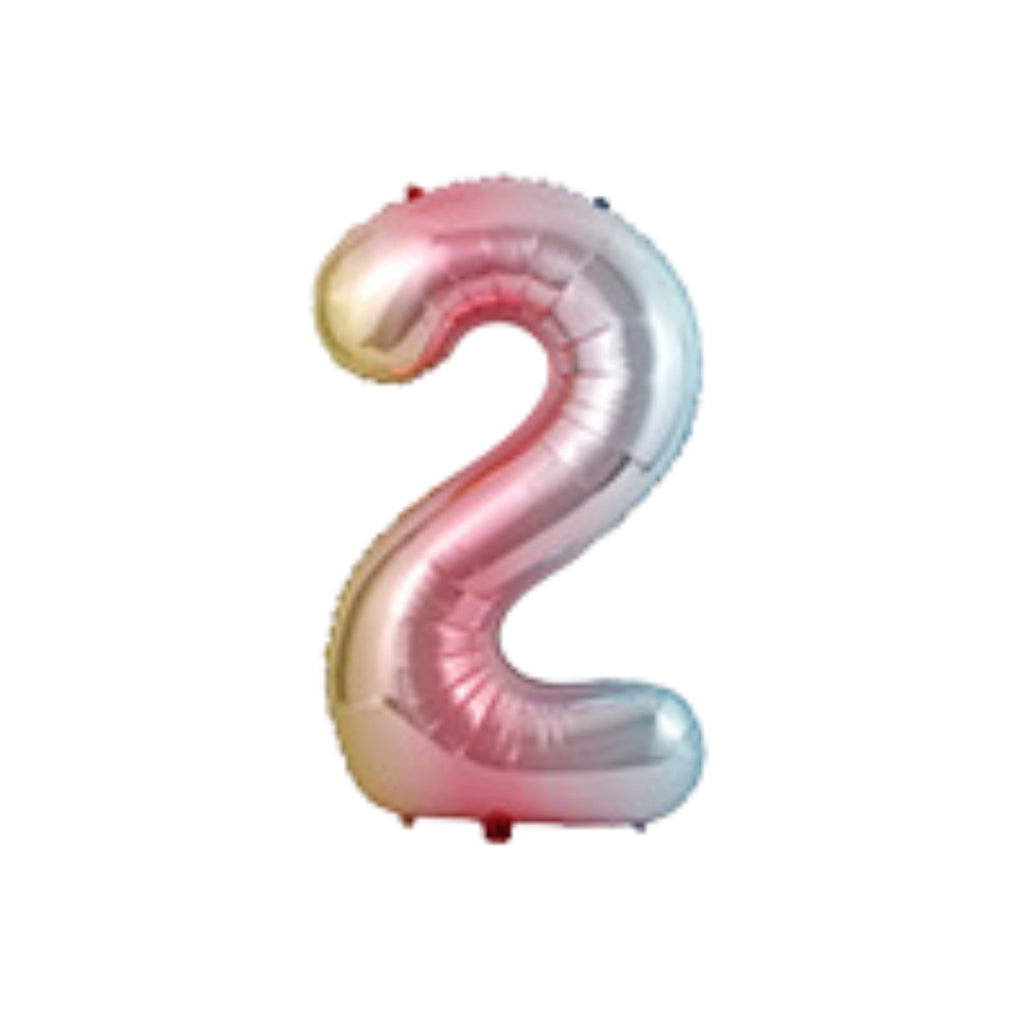 Rainbow Number Balloons Lively & Co Number 2 