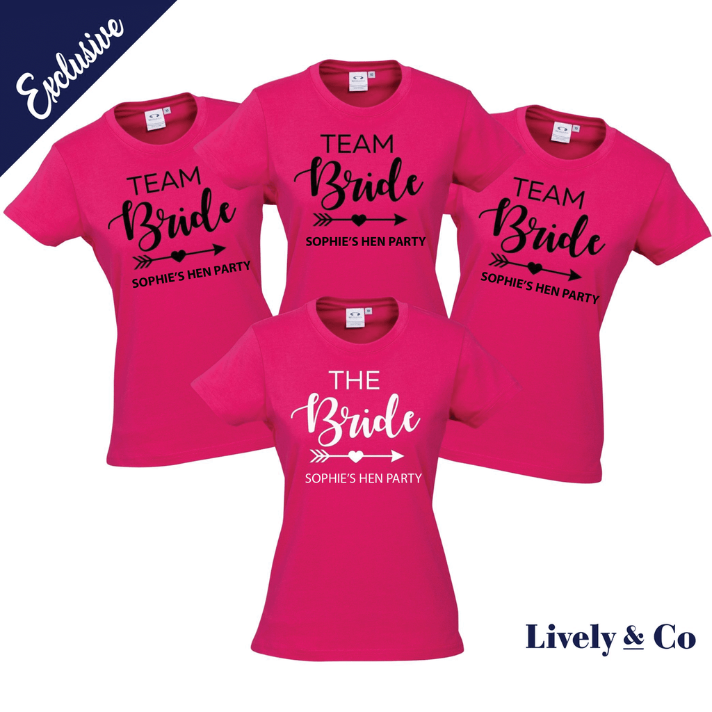 Hen's Party Personalised T-Shirts NEW Lively & Co