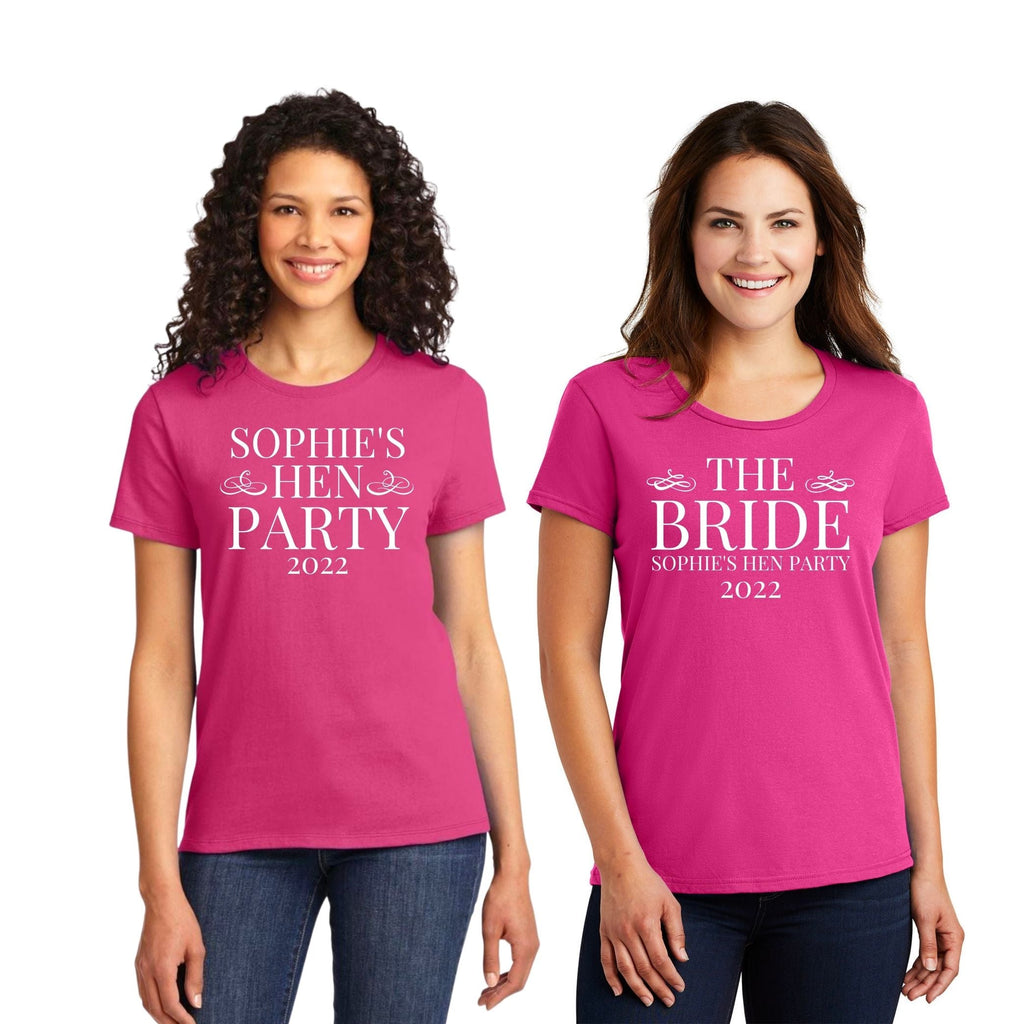 Hen's Party Personalised T-Shirts NEW Lively & Co 