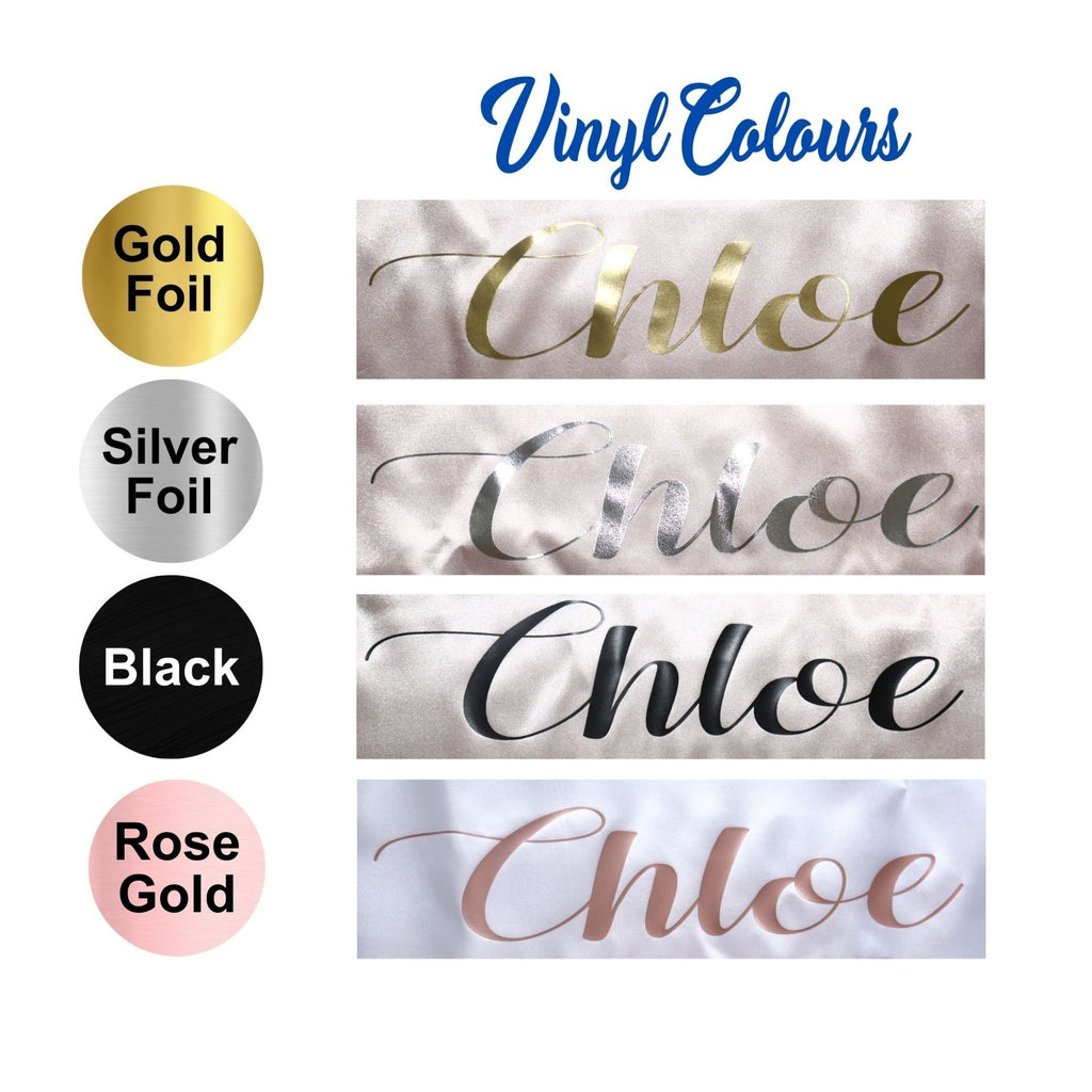 Personalised Satin Sash NEW Lively & Co