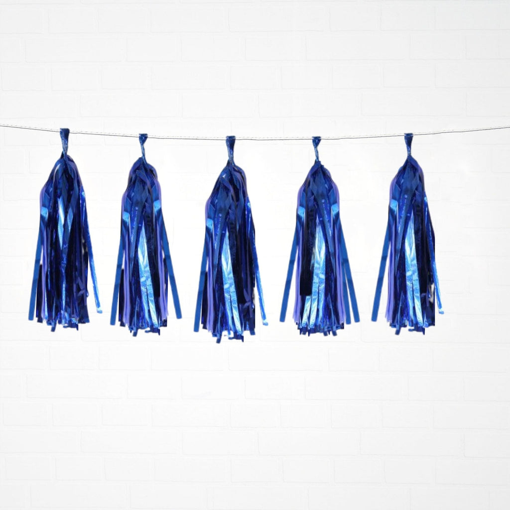 Metallic Deep Blue Tassels Lively & Co 